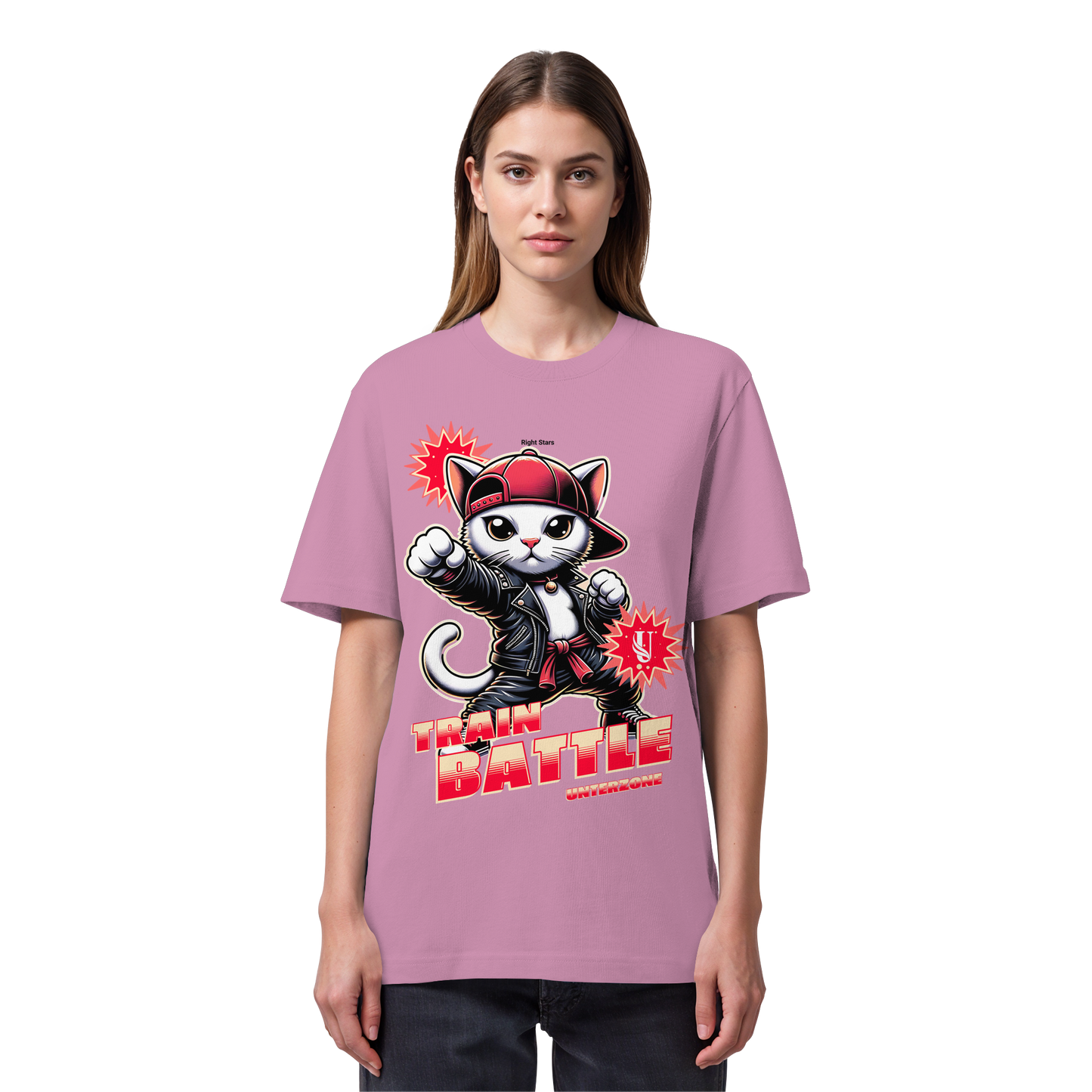Unterzone Train Cat - Organic Heavy Shirt