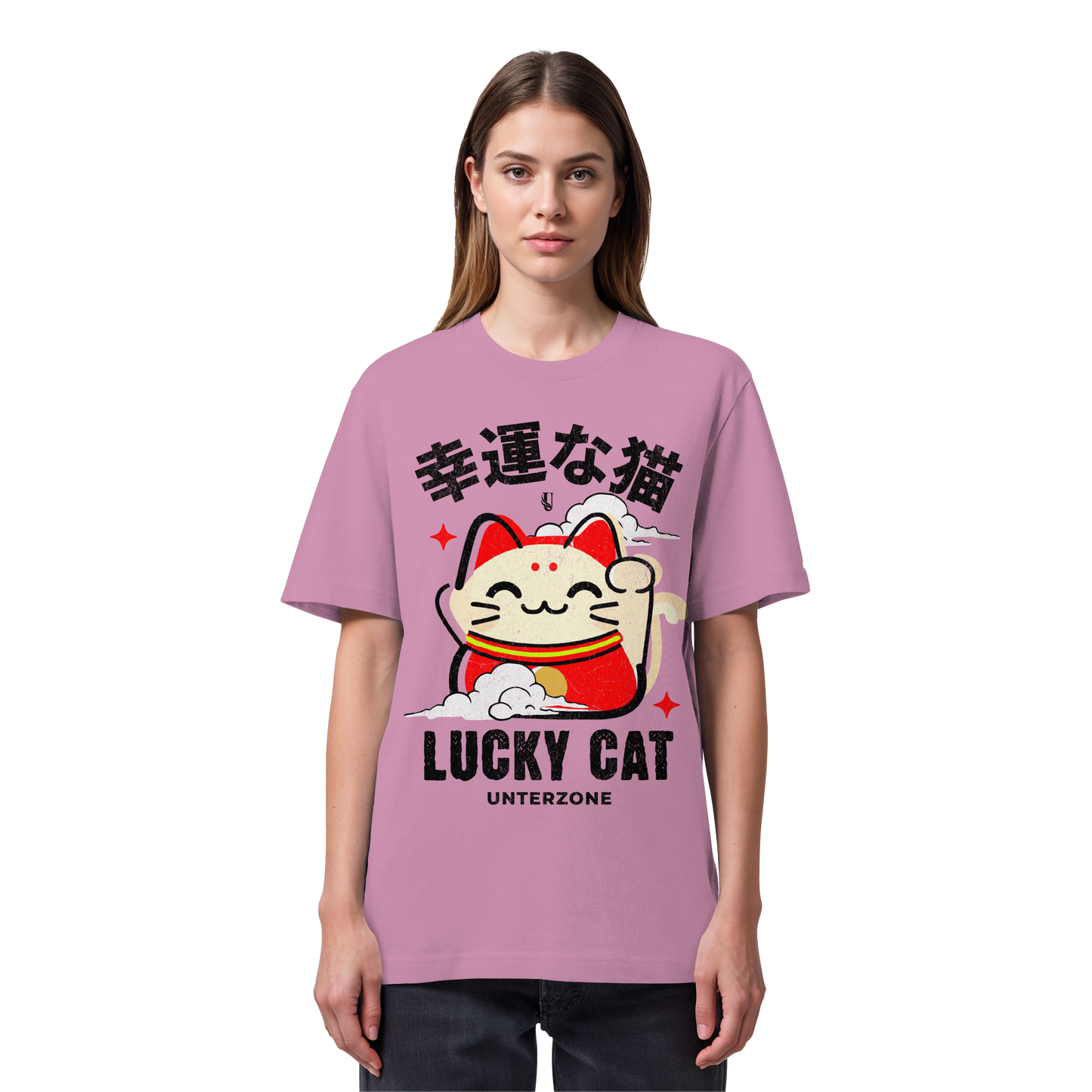 Unterzone Lucky Cat - Organic Heavy Shirt