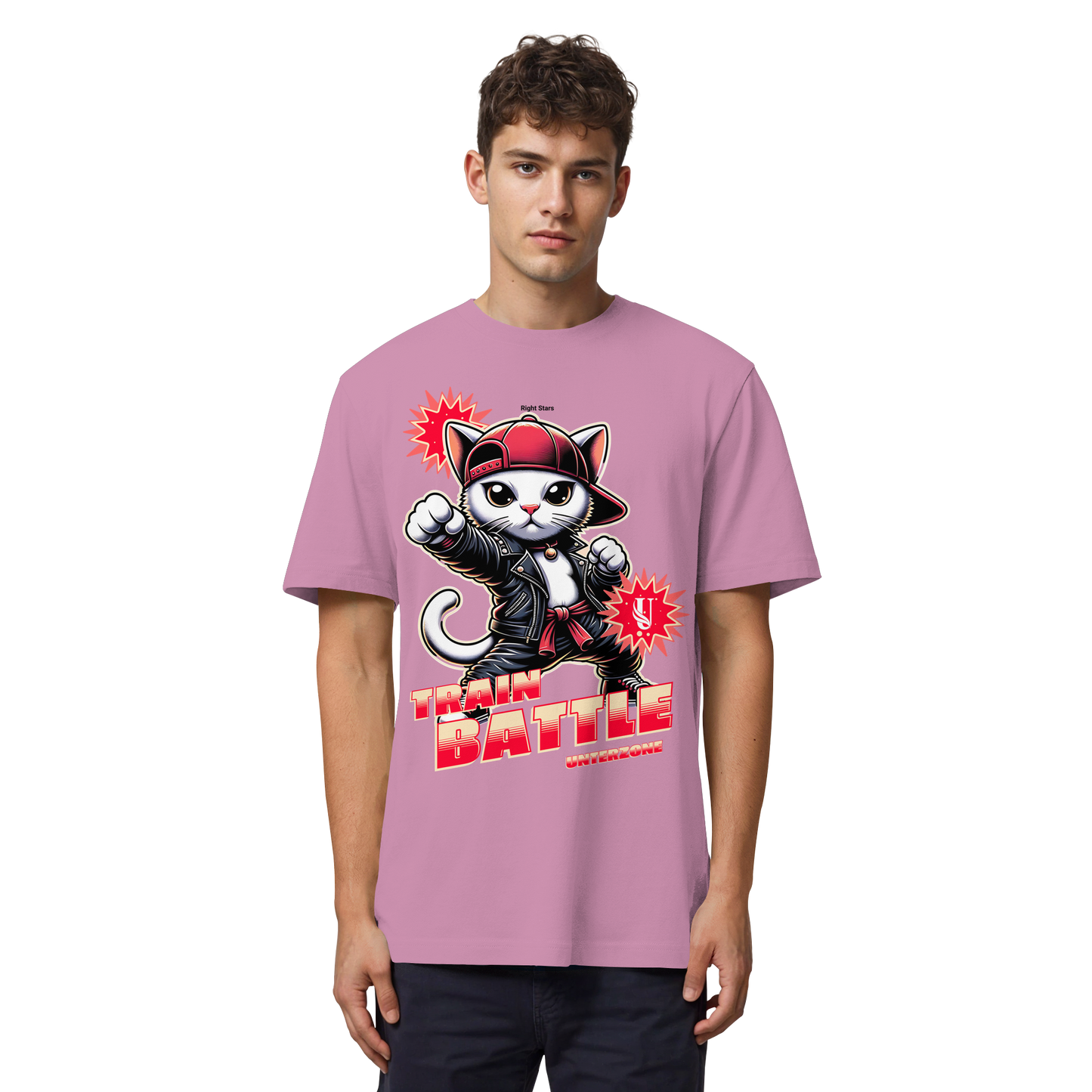 Unterzone Train Cat - Organic Heavy Shirt