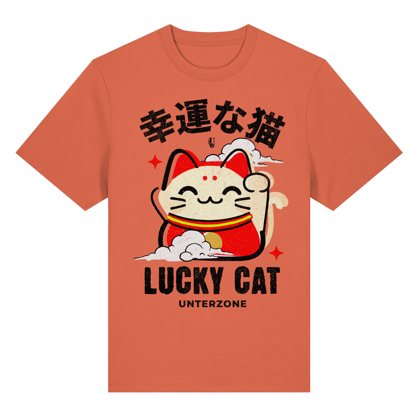 Unterzone Lucky Cat - Organic Heavy Shirt