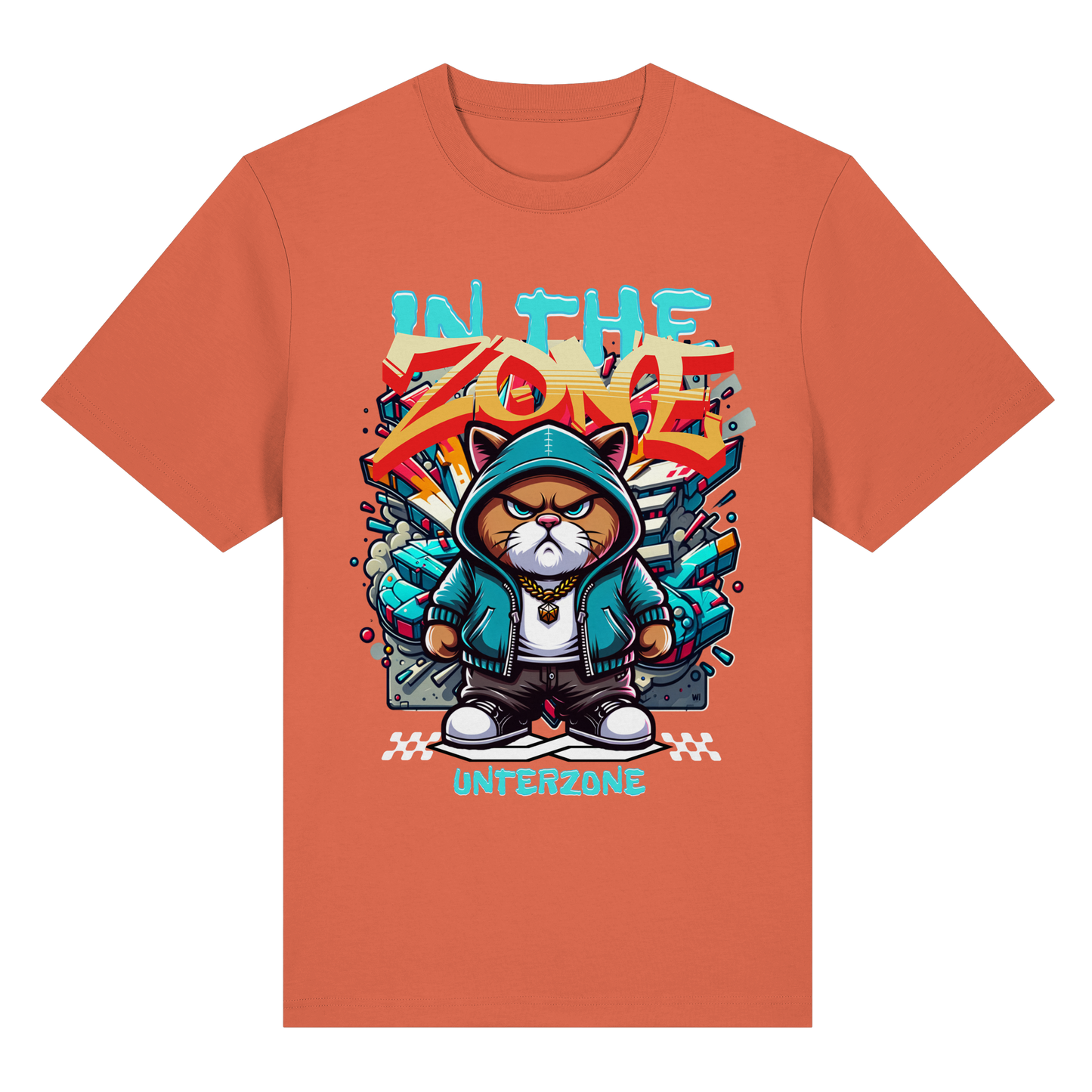 Unterzone Cat In The Zone - Organic Heavy Shirt