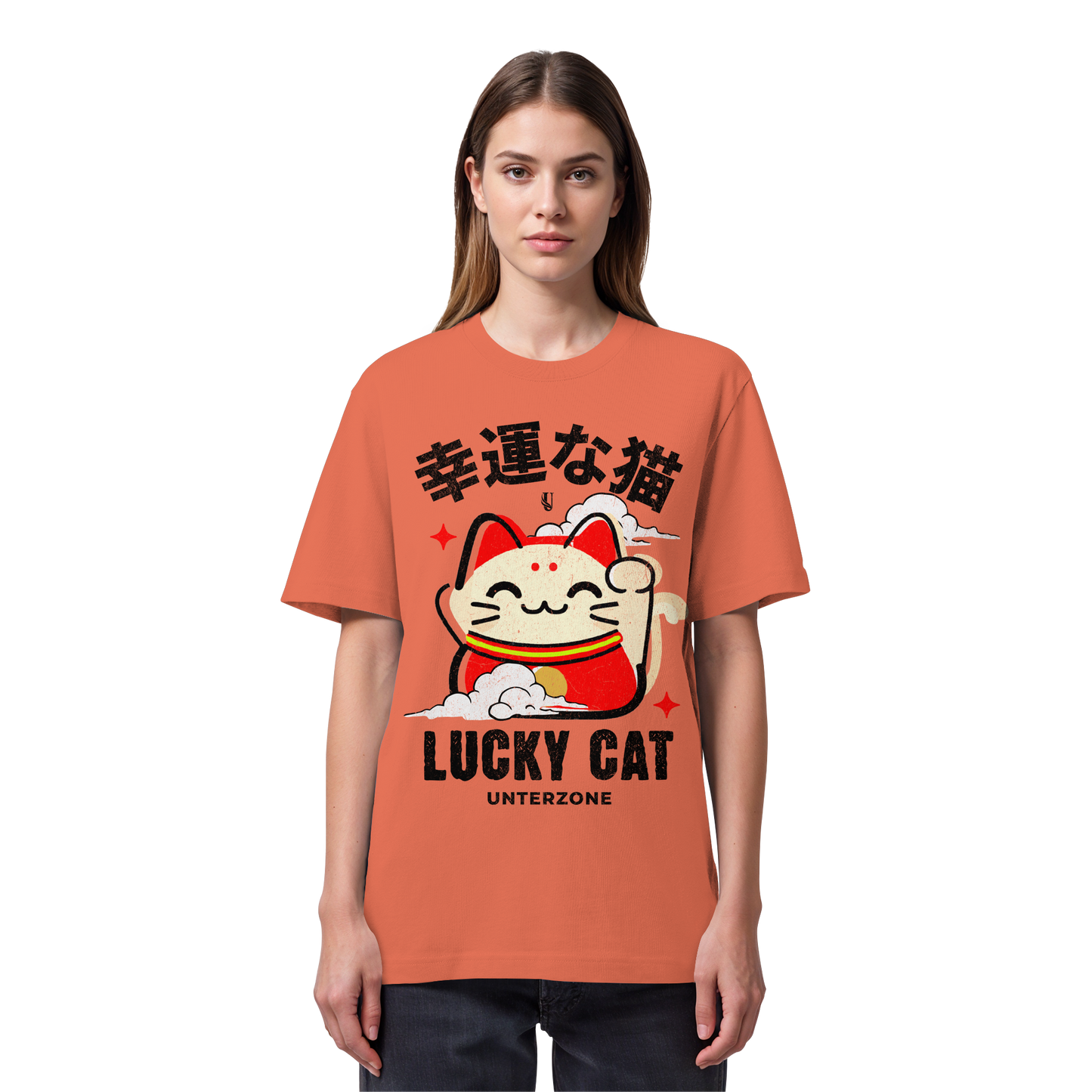 Unterzone Lucky Cat - Organic Heavy Shirt