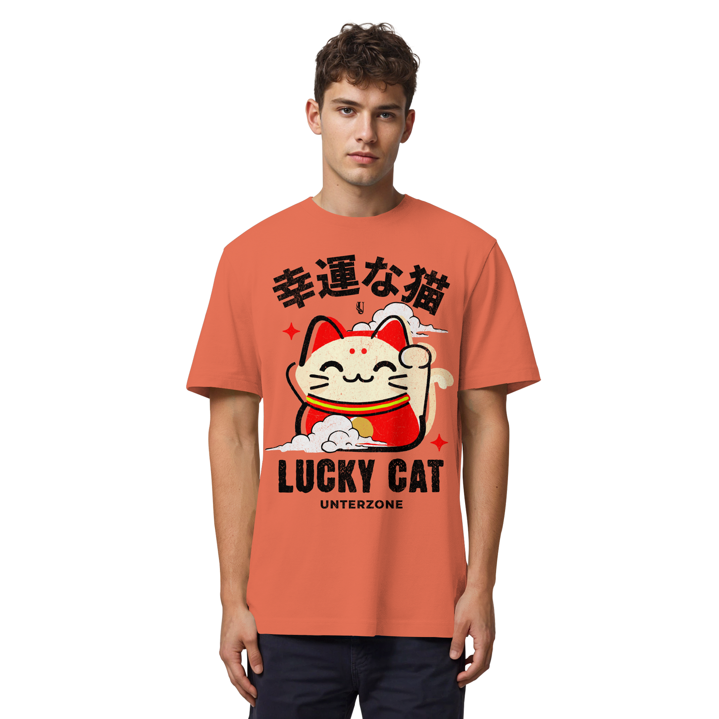 Unterzone Lucky Cat - Organic Heavy Shirt