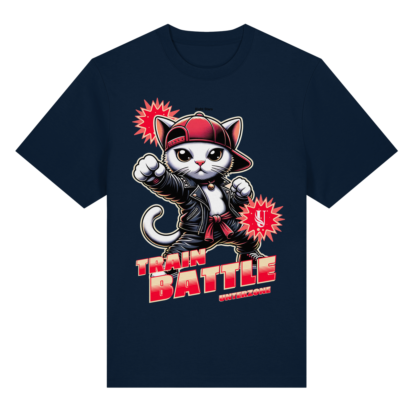 Unterzone Train Cat - Organic Heavy Shirt