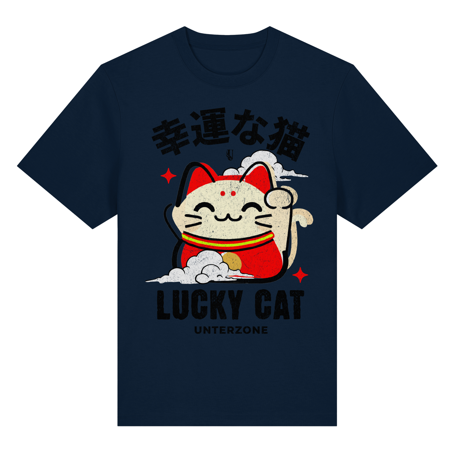 Unterzone Lucky Cat - Organic Heavy Shirt