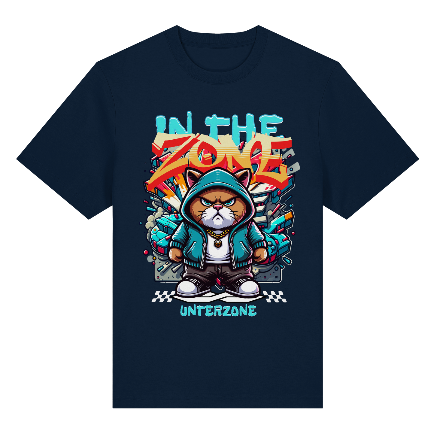 Unterzone Cat In The Zone - Organic Heavy Shirt