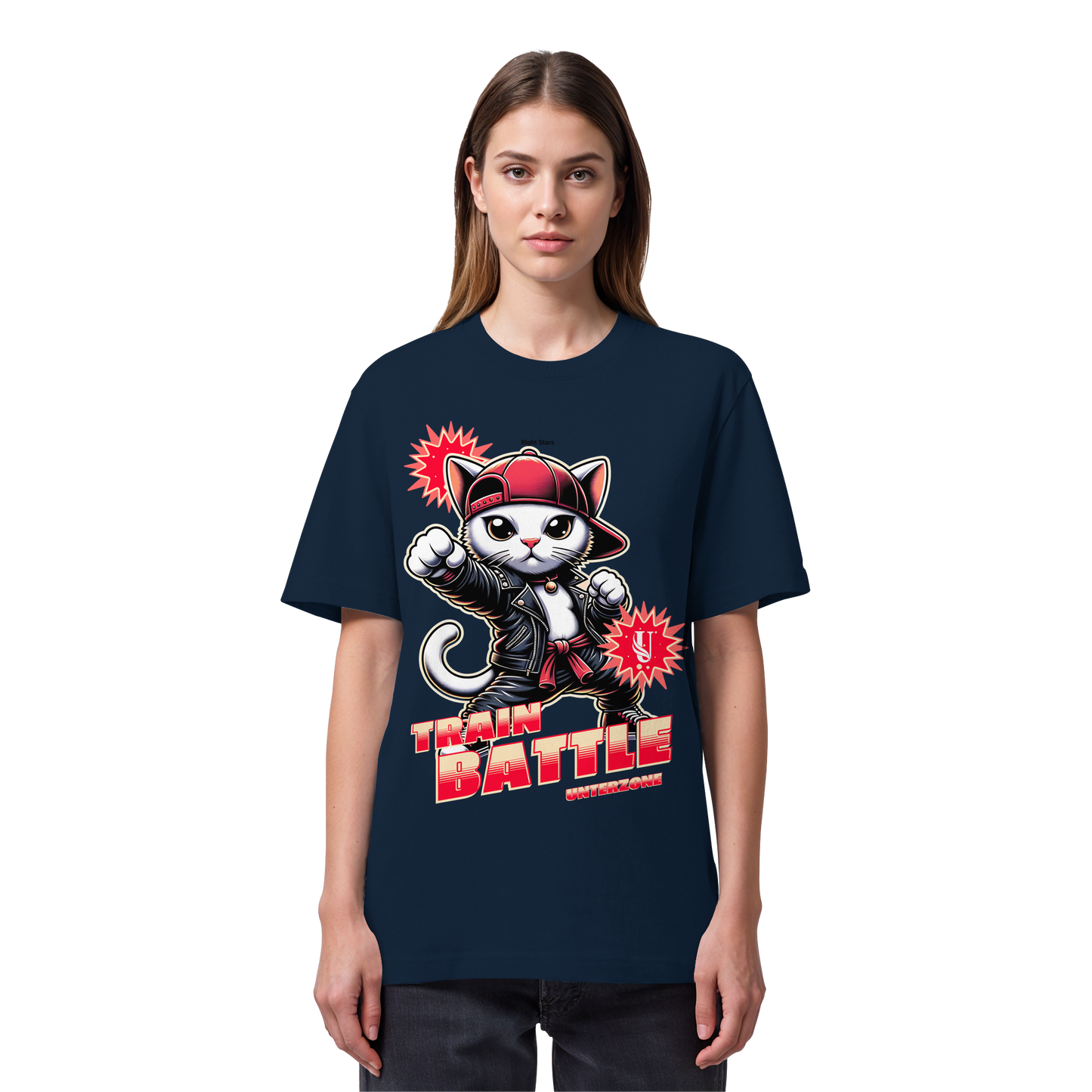 Unterzone Train Cat - Organic Heavy Shirt