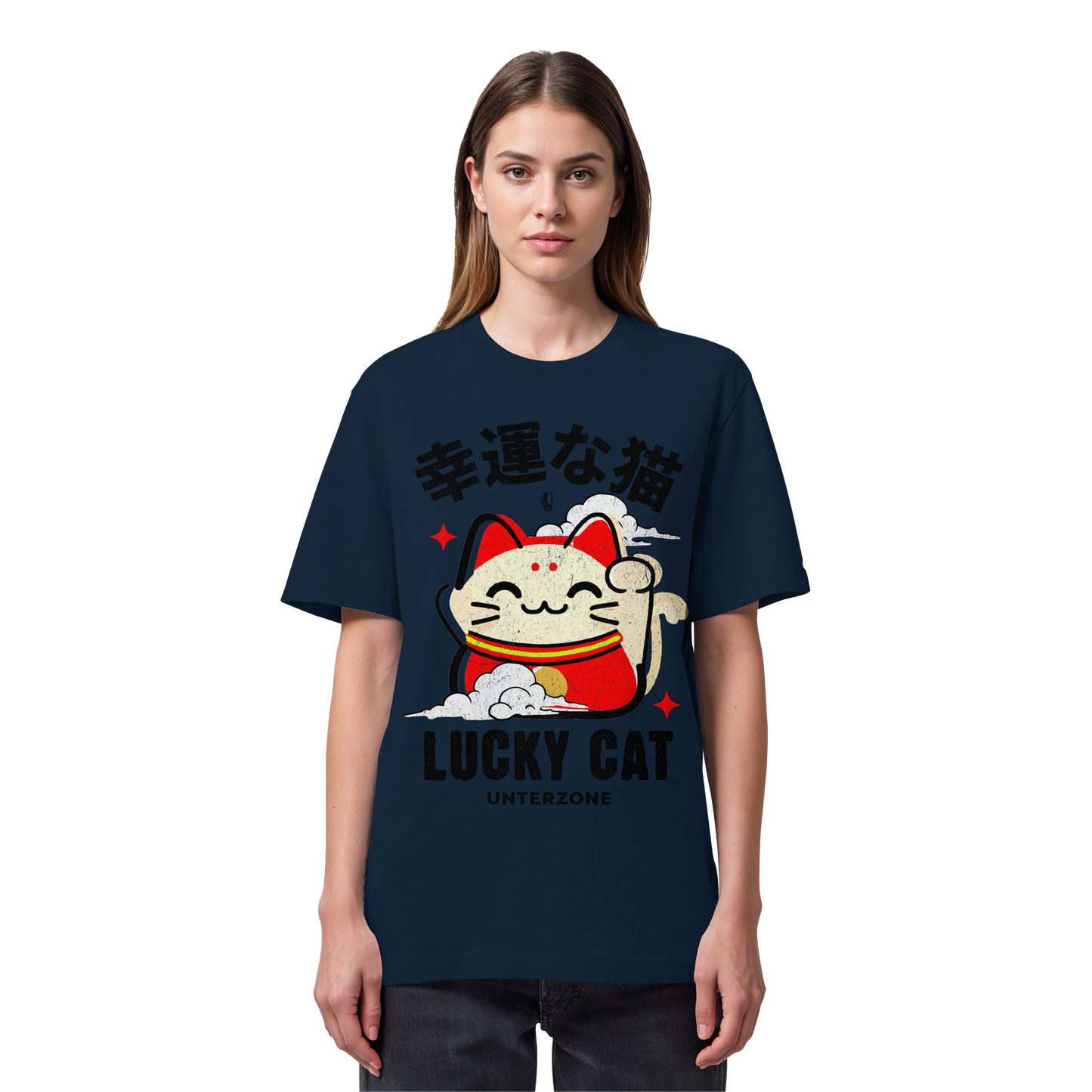 Unterzone Lucky Cat - Organic Heavy Shirt