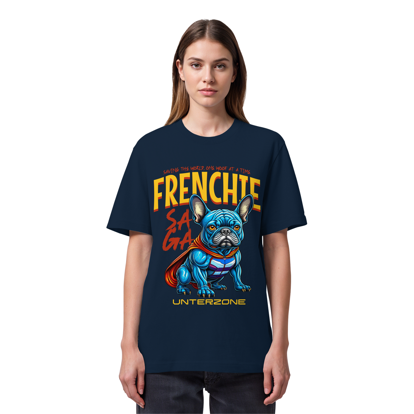Unterzone Super French Bulldog - Organic Heavy Shirt
