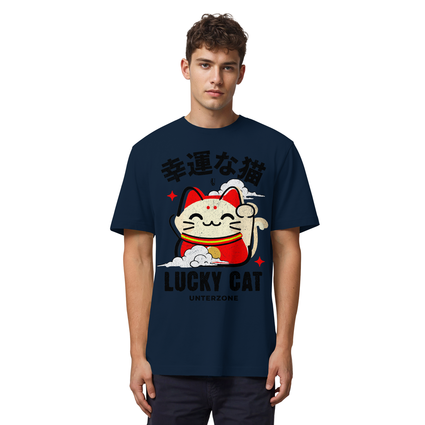 Unterzone Lucky Cat - Organic Heavy Shirt