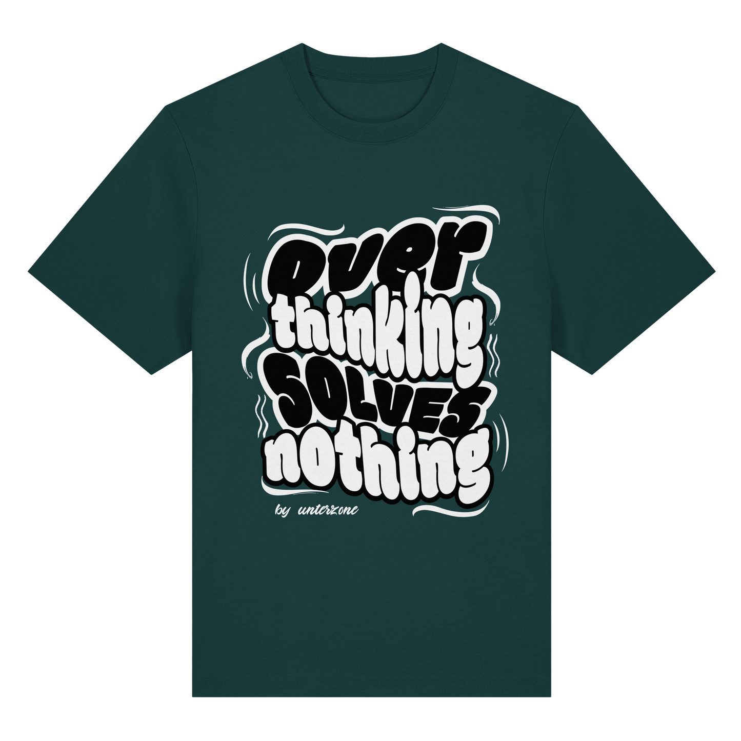 Unterzone Over Thinking Solves Nothing - Organic Heavy Shirt