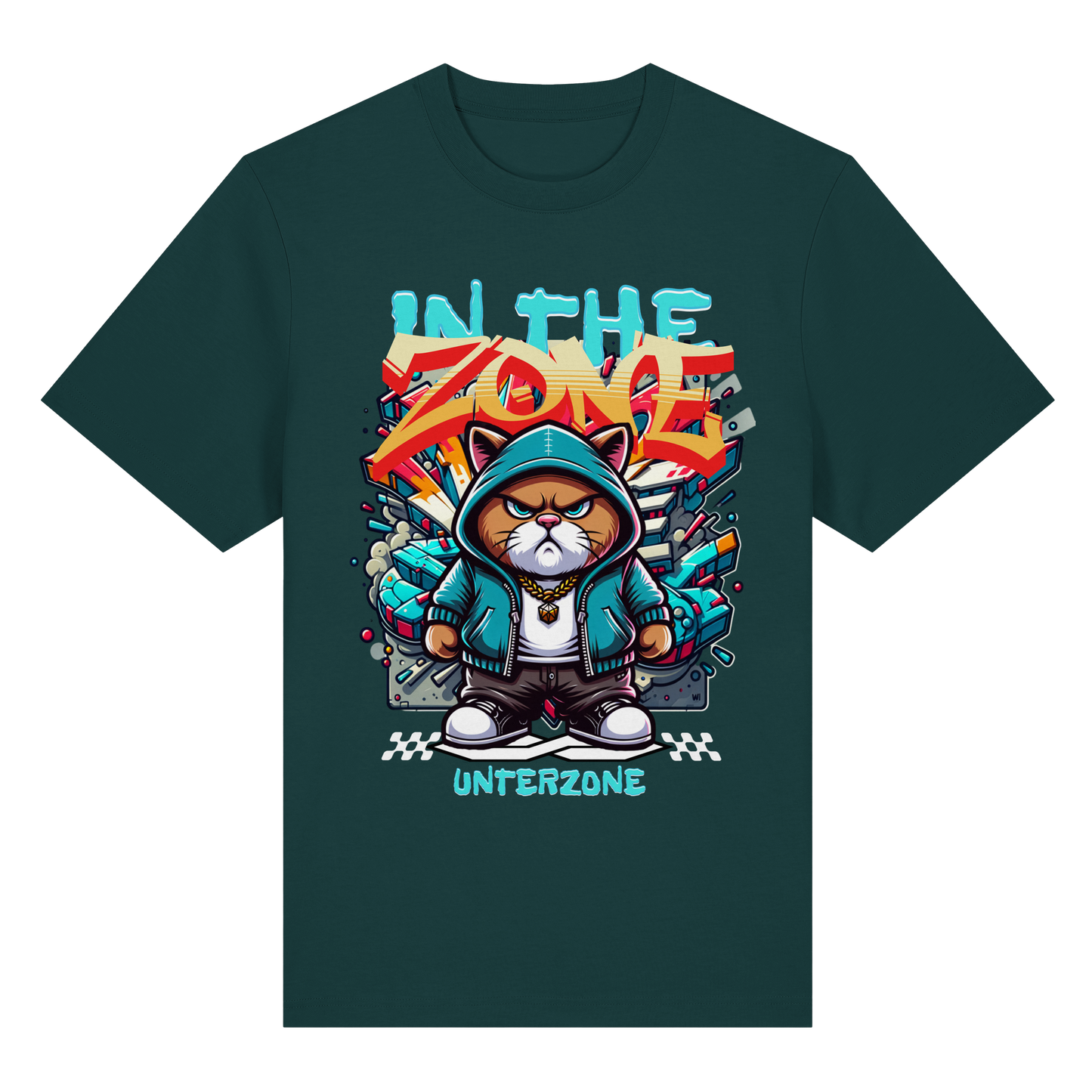 Unterzone Cat In The Zone - Organic Heavy Shirt