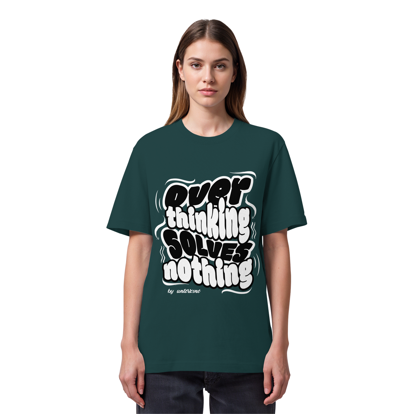 Unterzone Over Thinking Solves Nothing - Organic Heavy Shirt