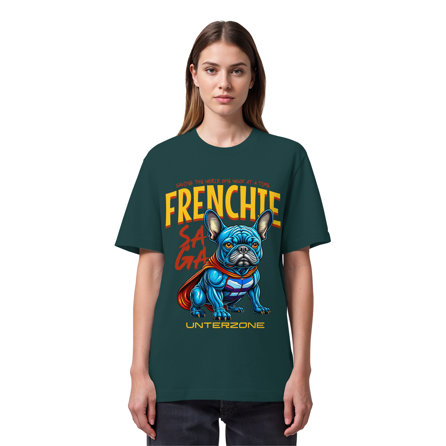 Unterzone Super French Bulldog - Organic Heavy Shirt