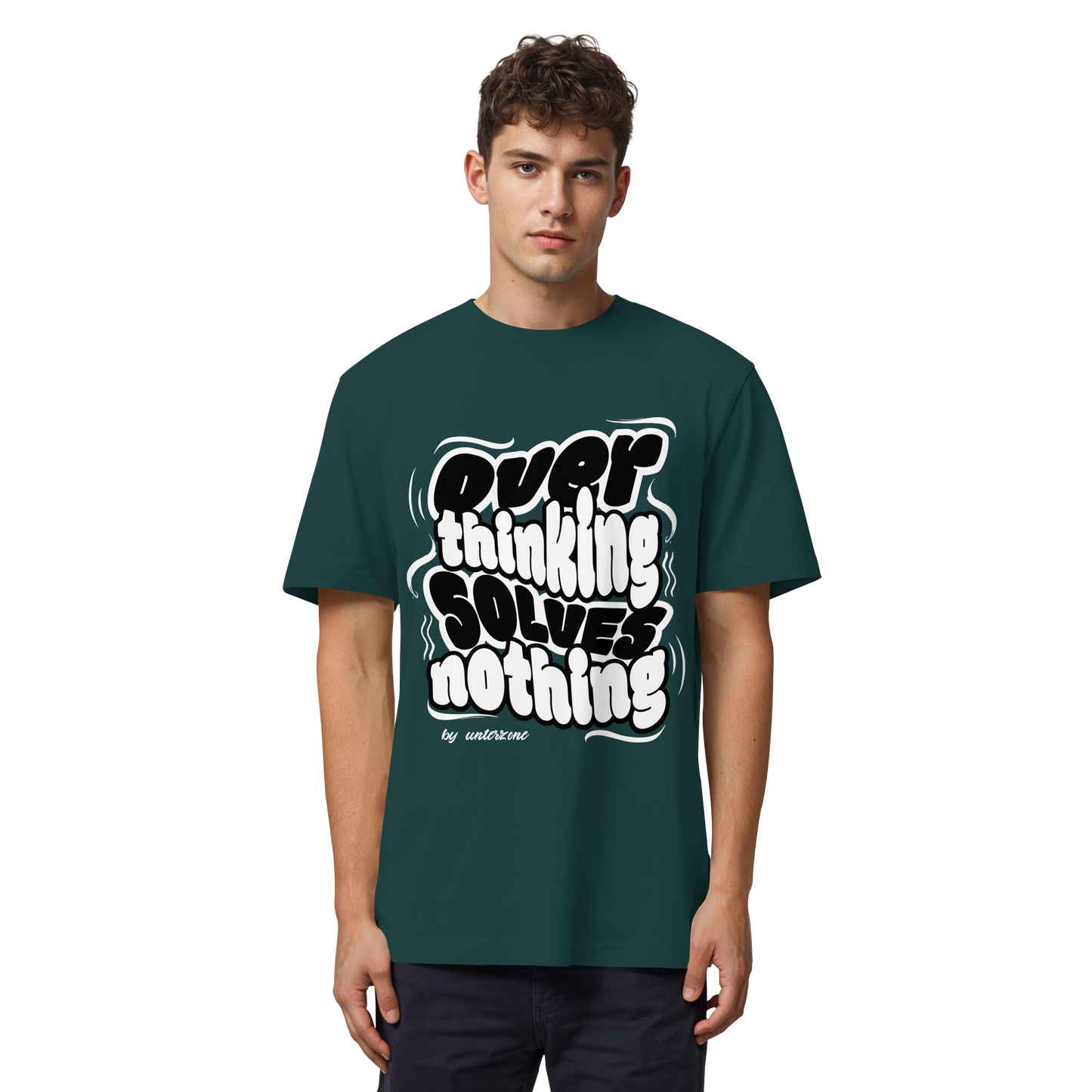 Unterzone Over Thinking Solves Nothing - Organic Heavy Shirt