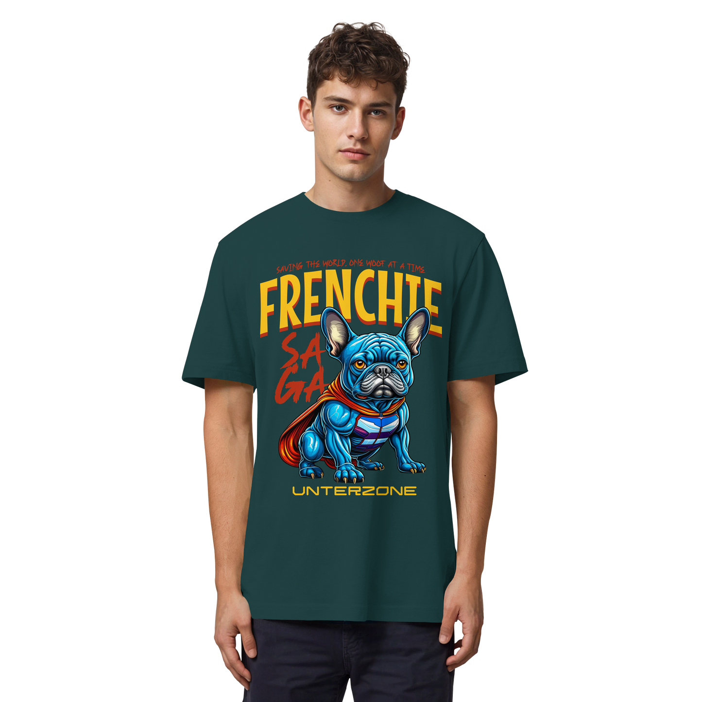 Unterzone Super French Bulldog - Organic Heavy Shirt