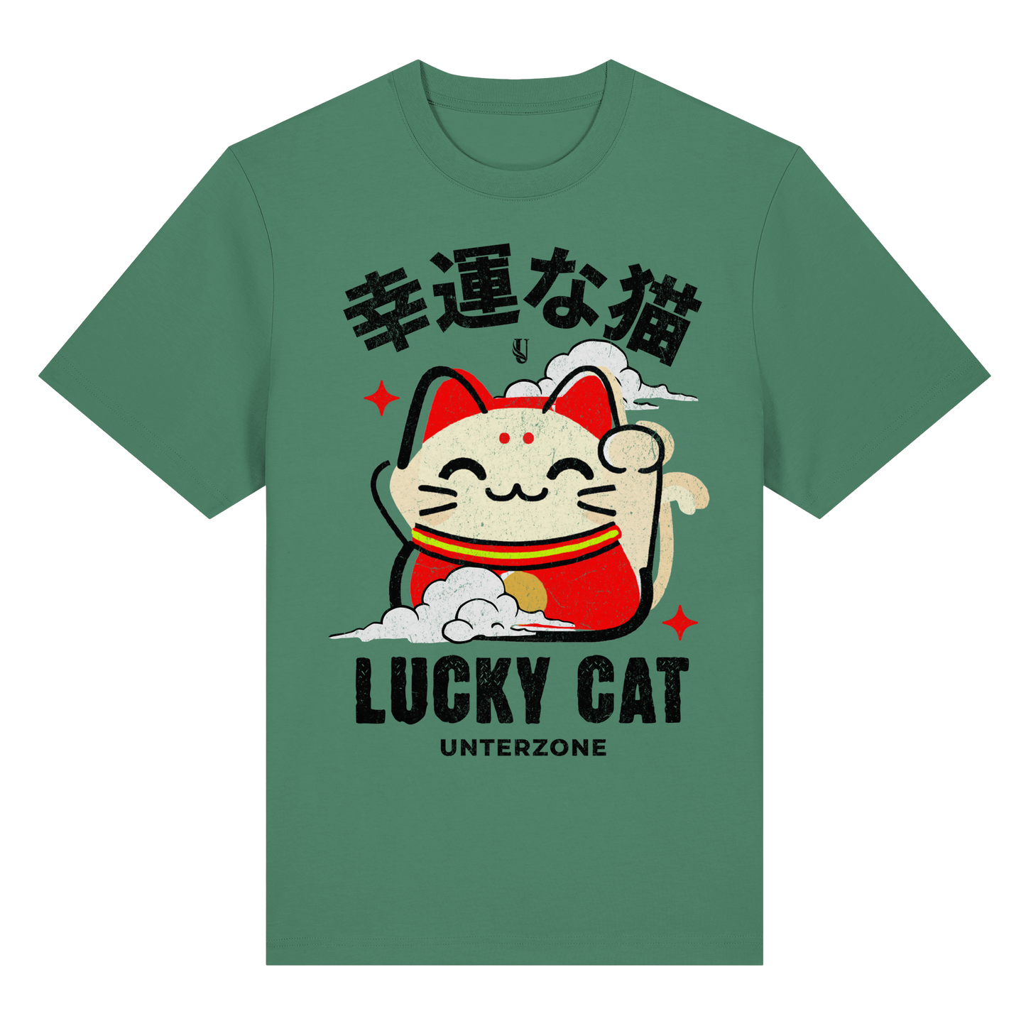 Unterzone Lucky Cat - Organic Heavy Shirt