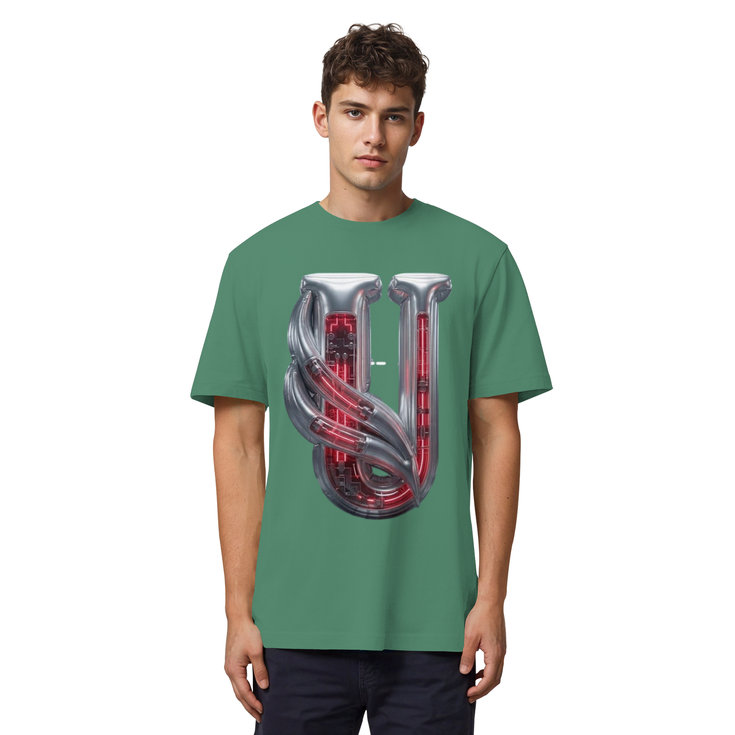 Unterzone Cyborg Logo - Organic Heavy Shirt