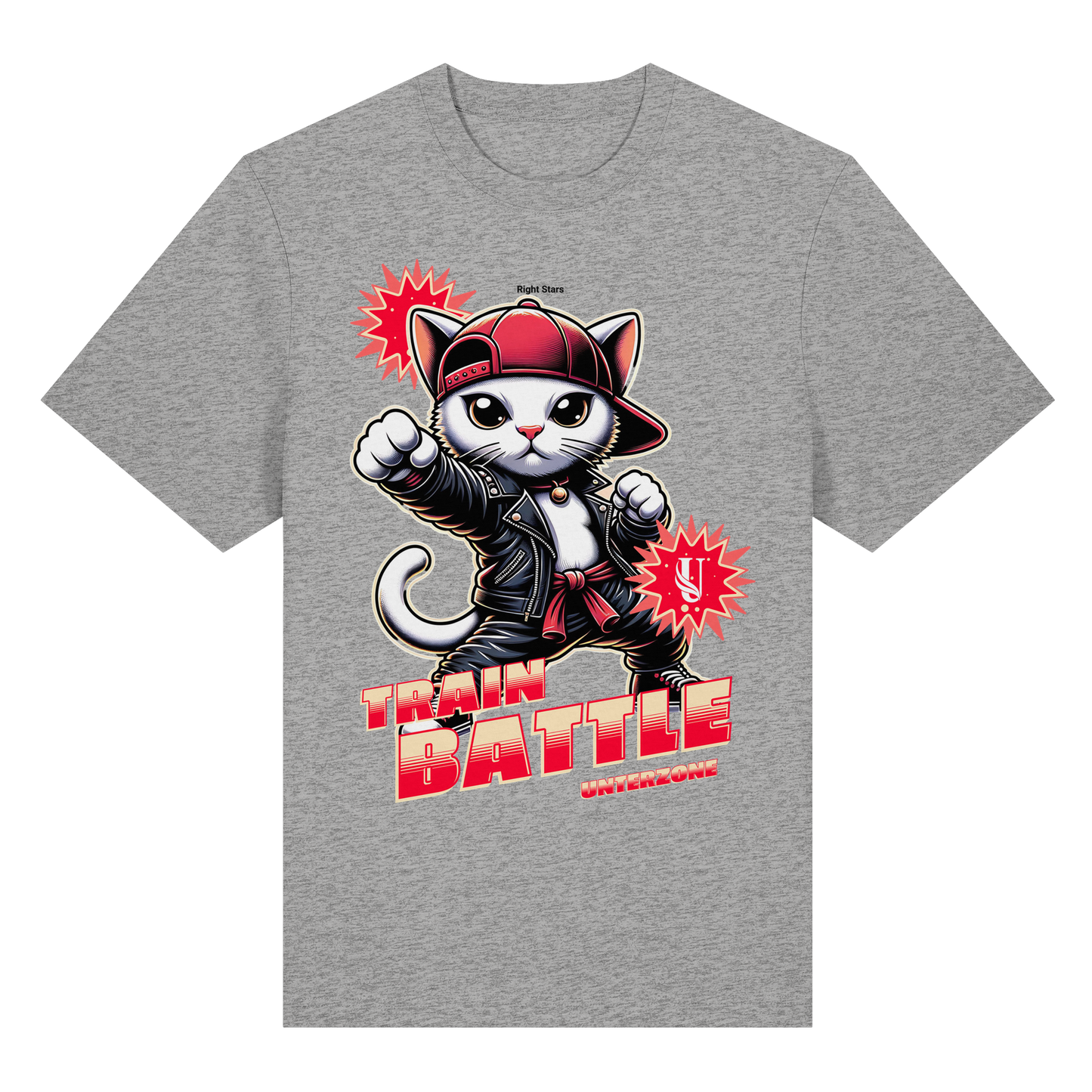 Unterzone Train Cat - Organic Heavy Shirt