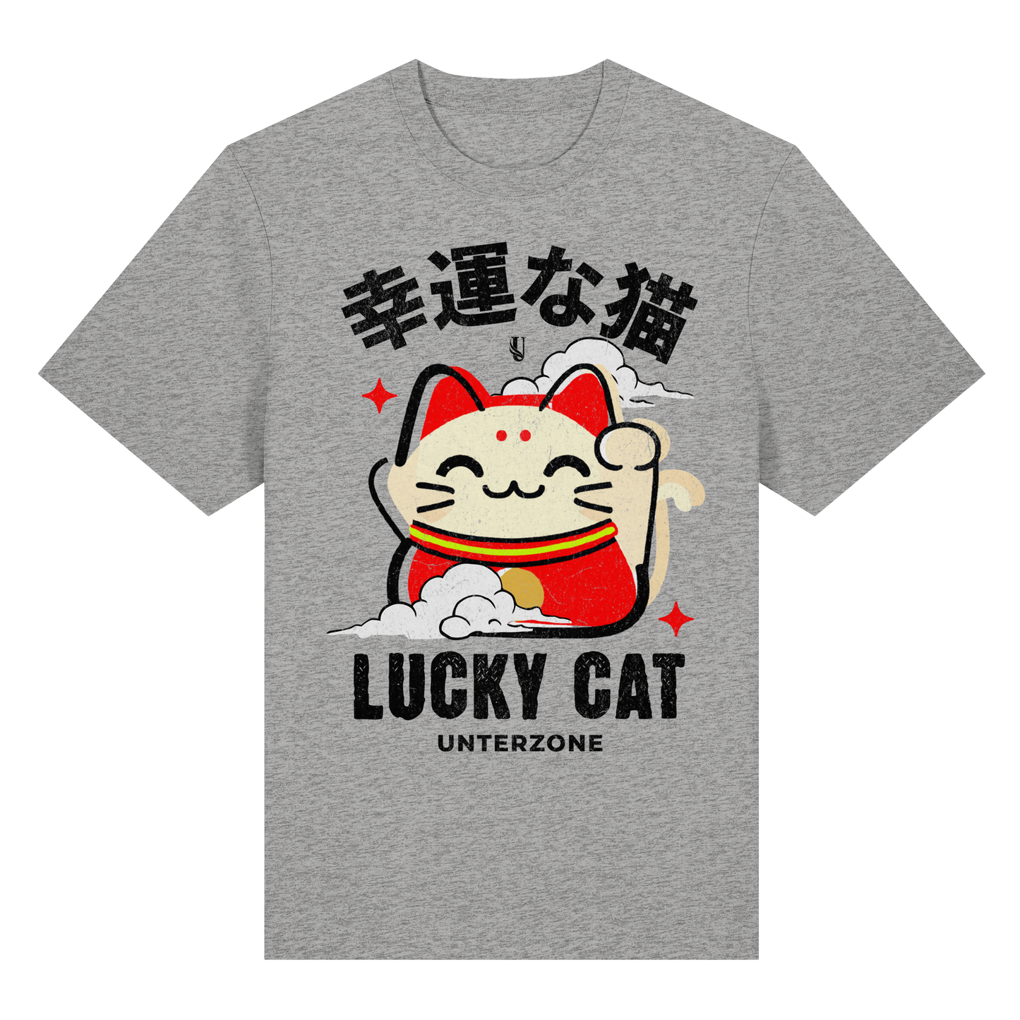Unterzone Lucky Cat - Organic Heavy Shirt