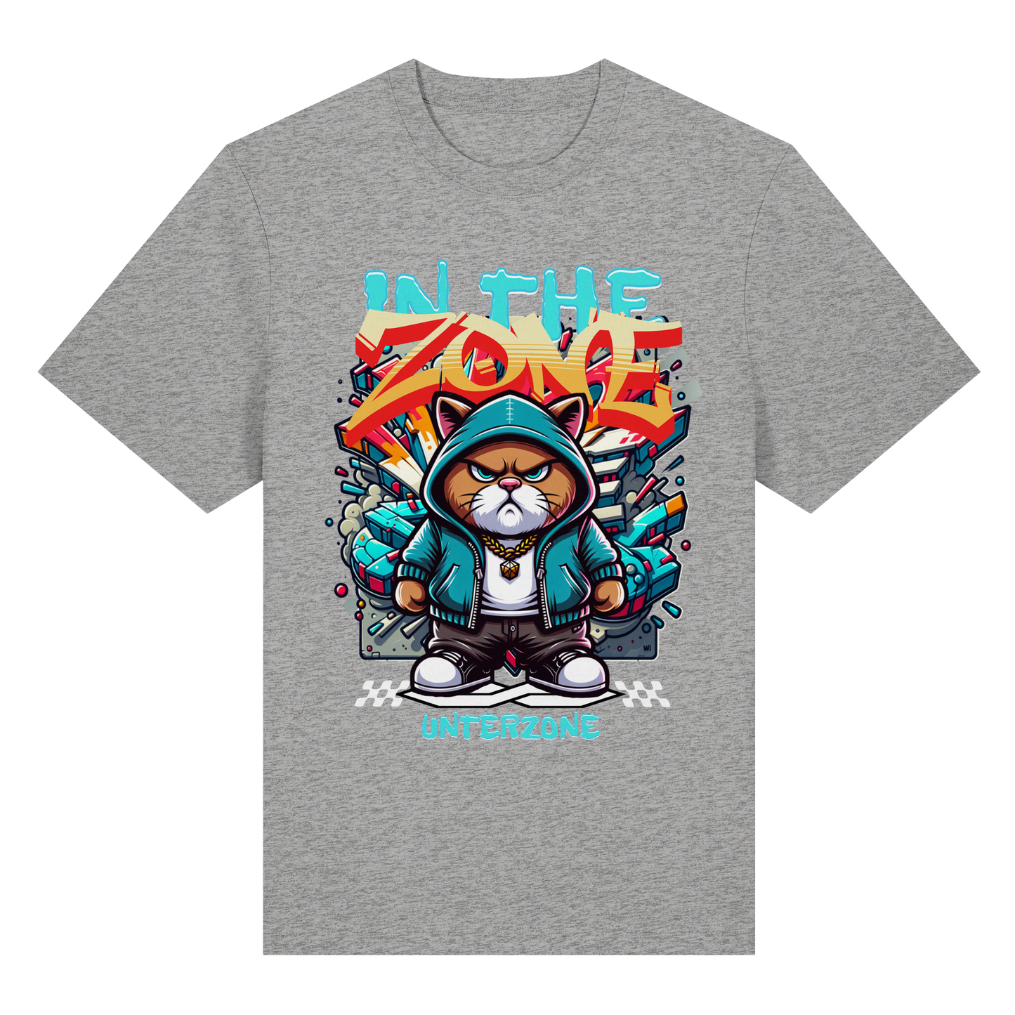 Unterzone Cat In The Zone - Organic Heavy Shirt