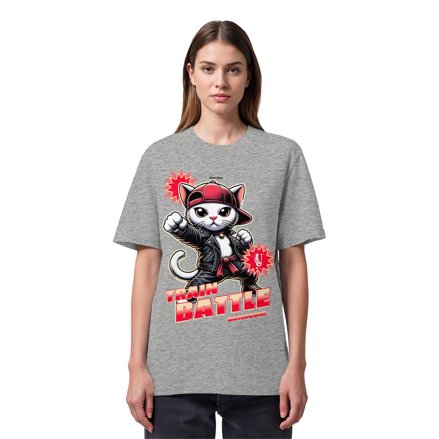 Unterzone Train Cat - Organic Heavy Shirt