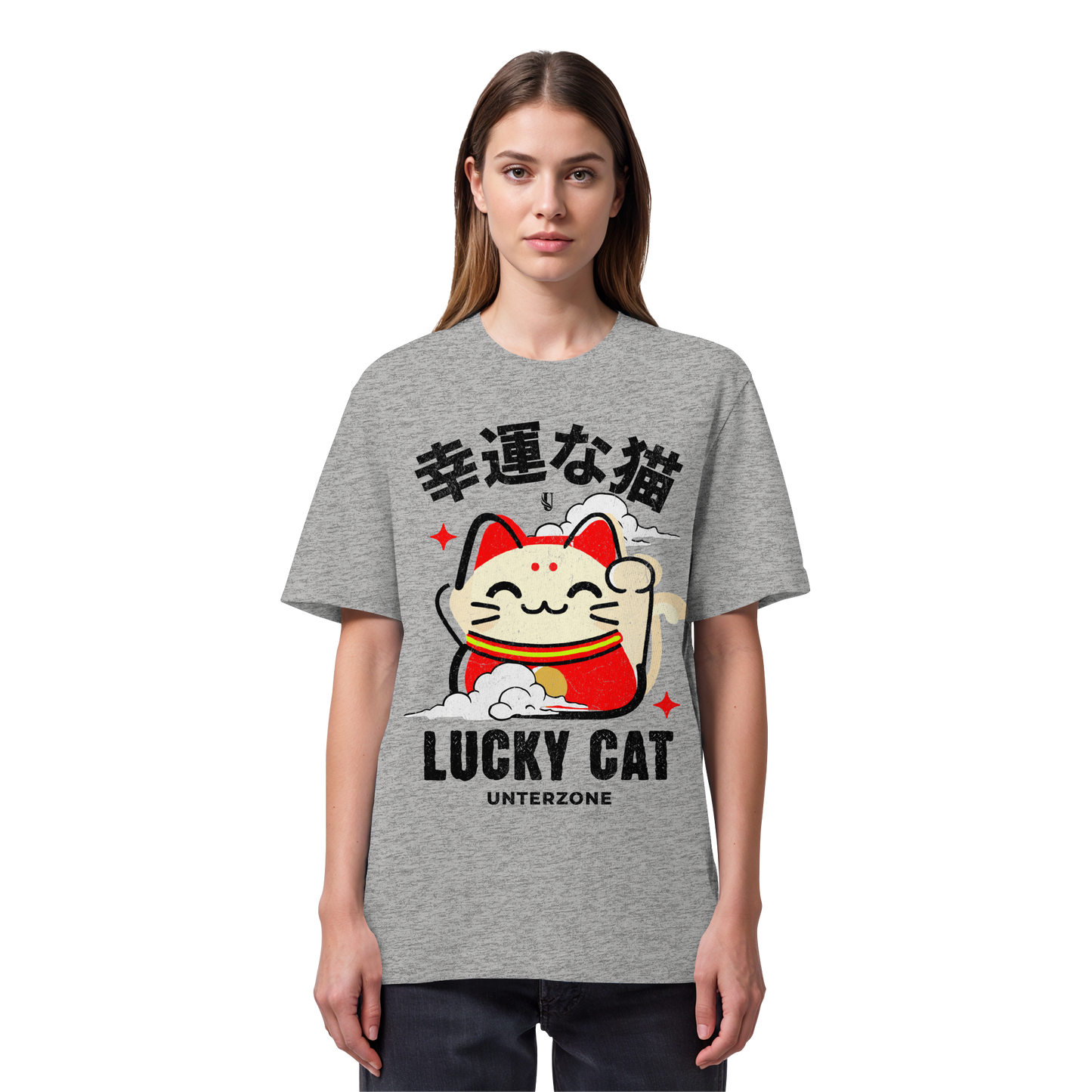 Unterzone Lucky Cat - Organic Heavy Shirt