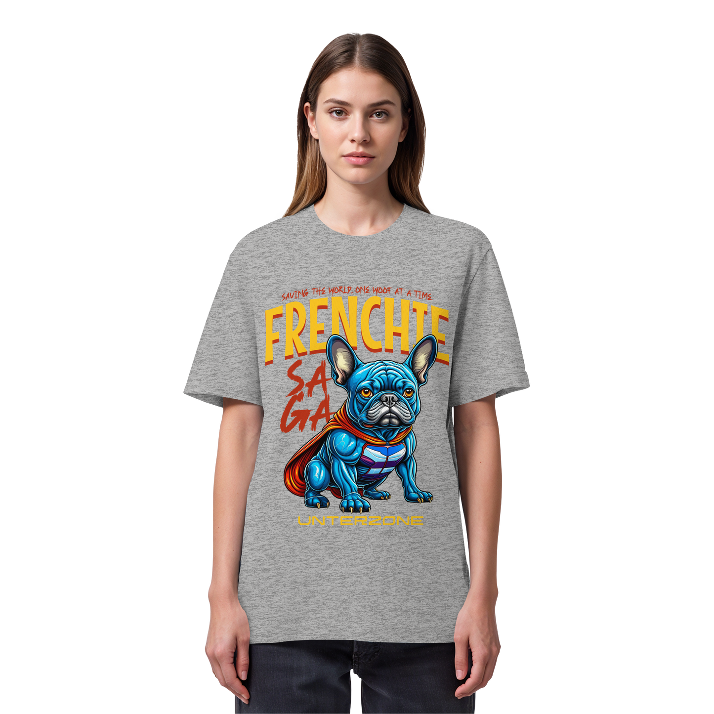 Unterzone Super French Bulldog - Organic Heavy Shirt