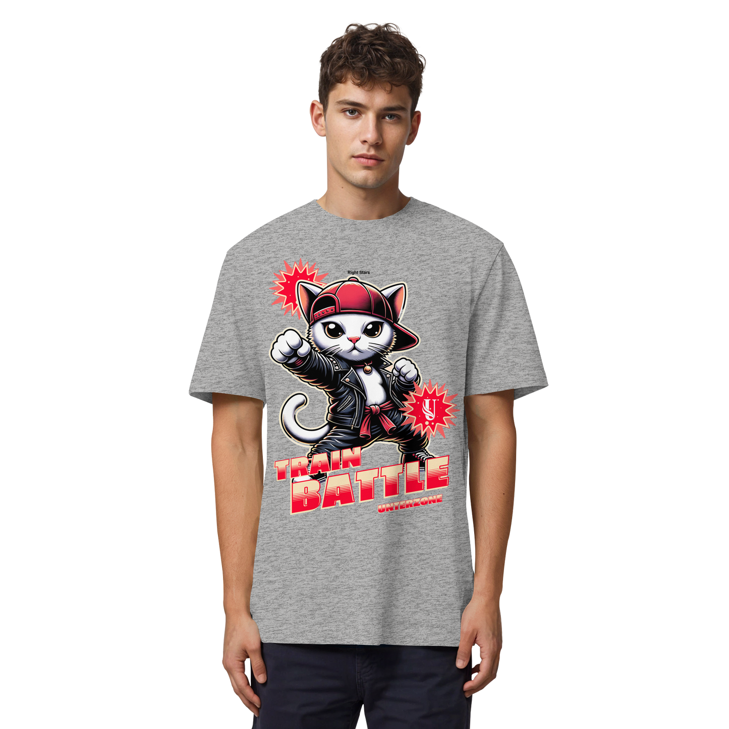 Unterzone Train Cat - Organic Heavy Shirt