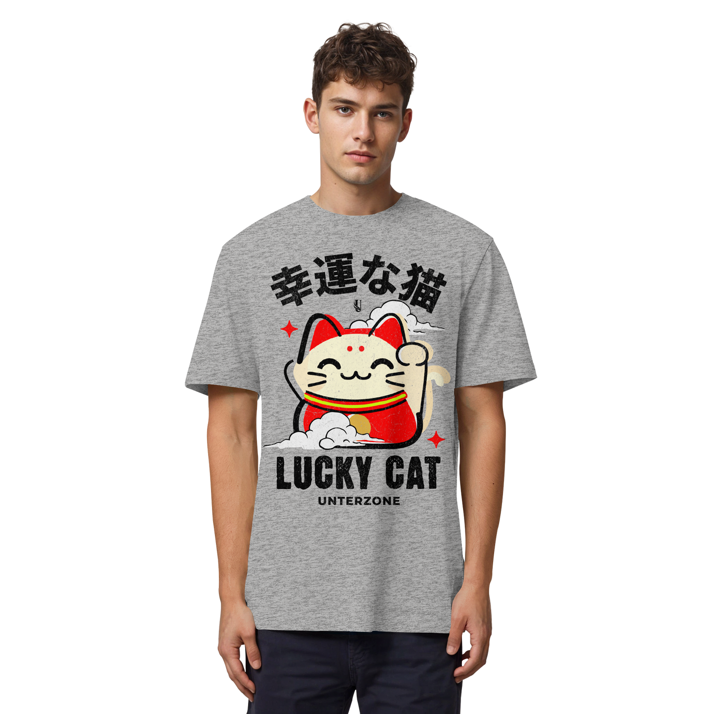 Unterzone Lucky Cat - Organic Heavy Shirt