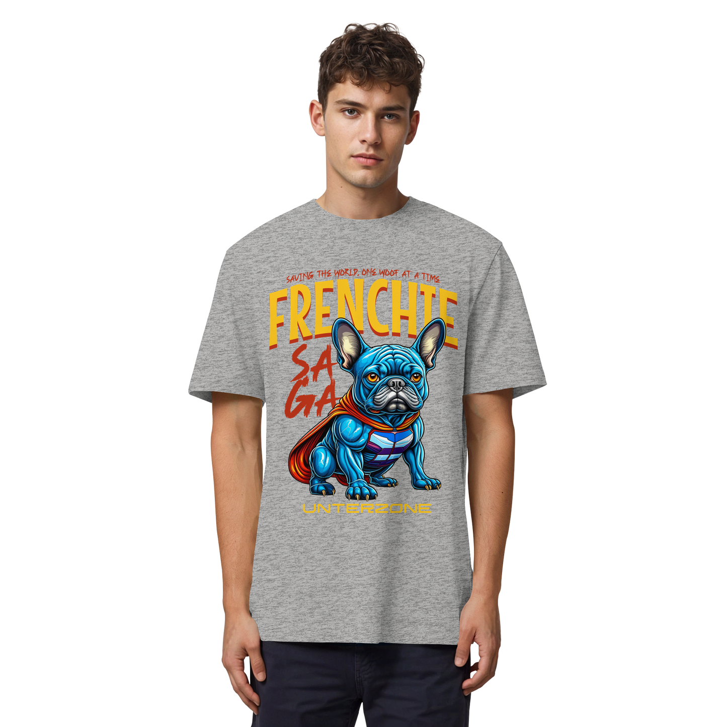 Unterzone Super French Bulldog - Organic Heavy Shirt