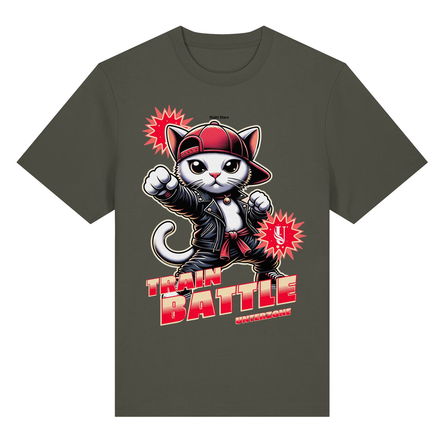 Unterzone Train Cat - Organic Heavy Shirt