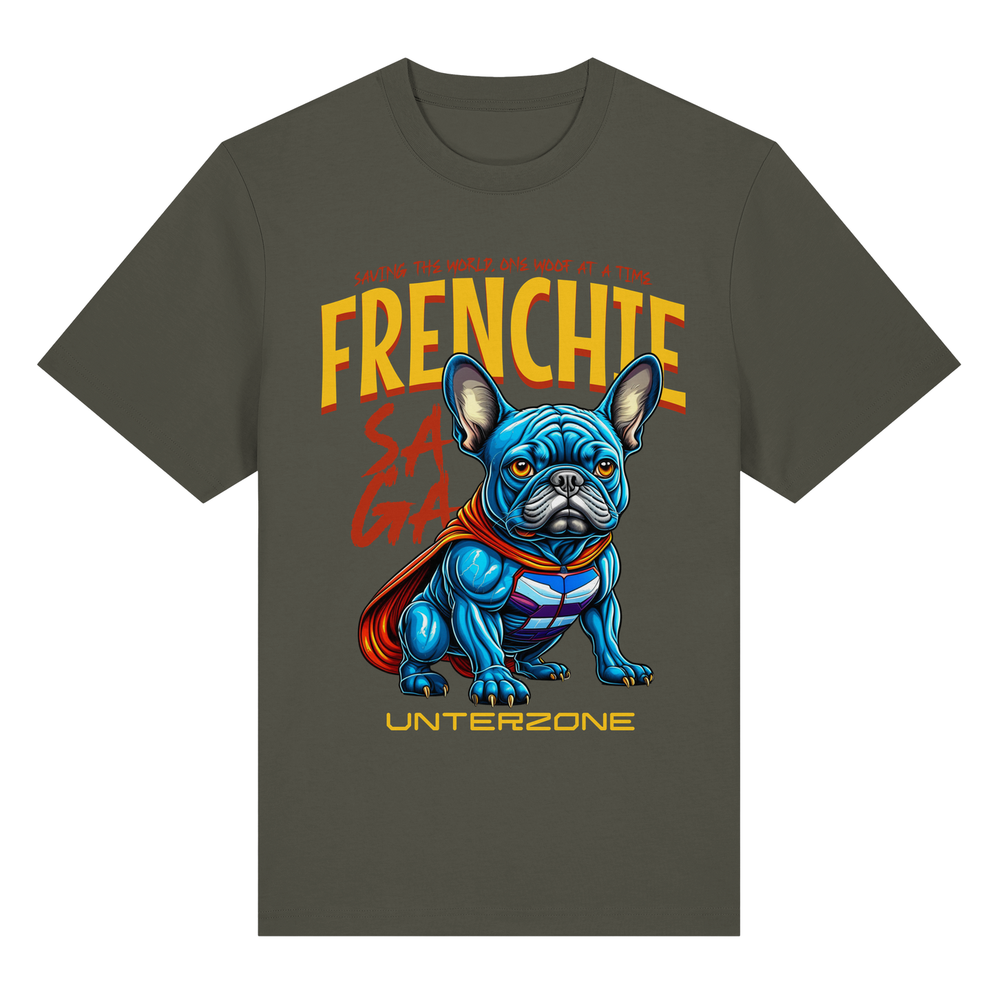 Unterzone Super French Bulldog - Organic Heavy Shirt