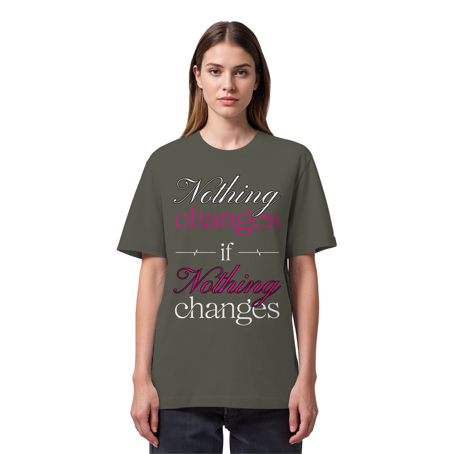 Unterzone Nothing Changes If Nothing Changes  - Organic Heavy Shirt