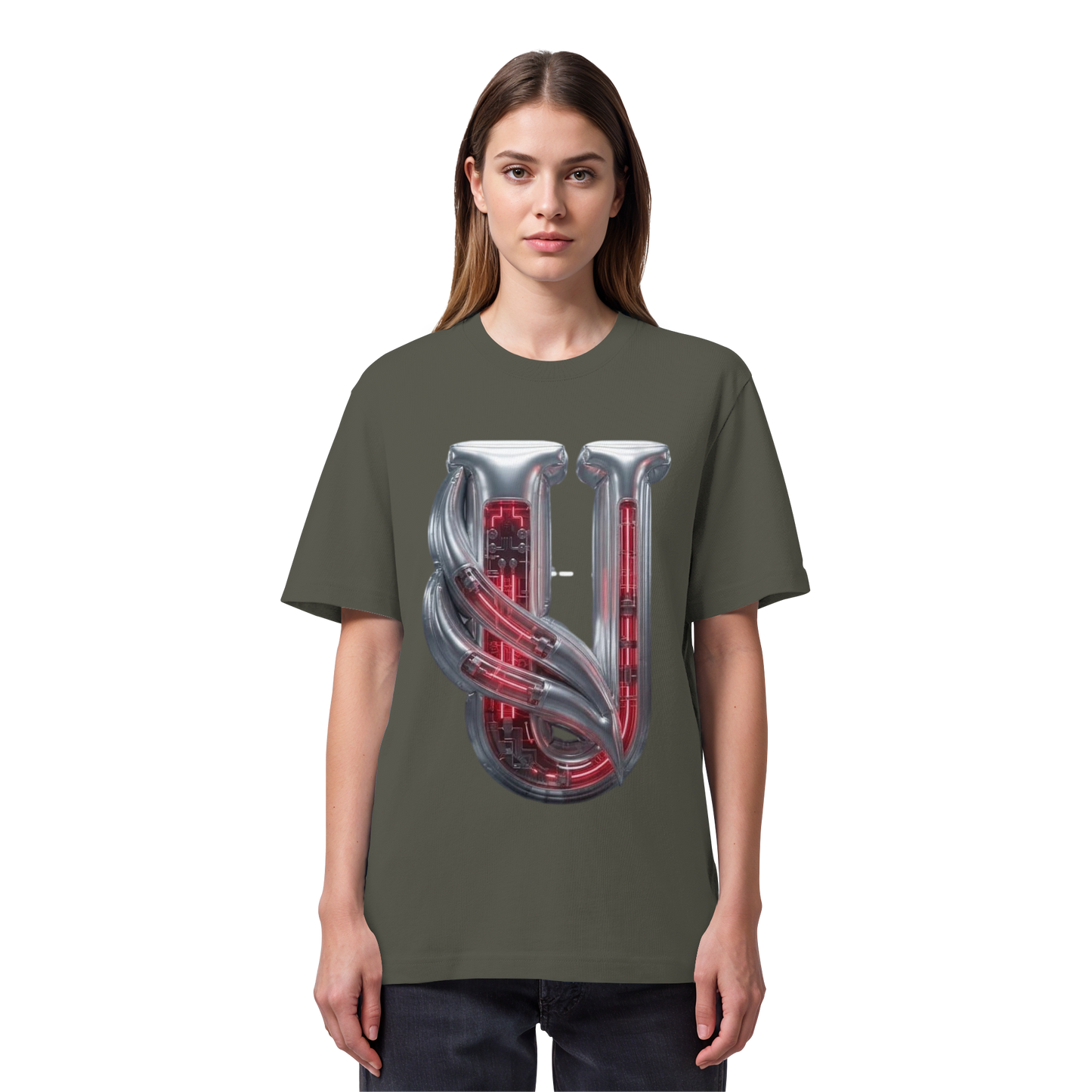 Unterzone Cyborg Logo - Organic Heavy Shirt