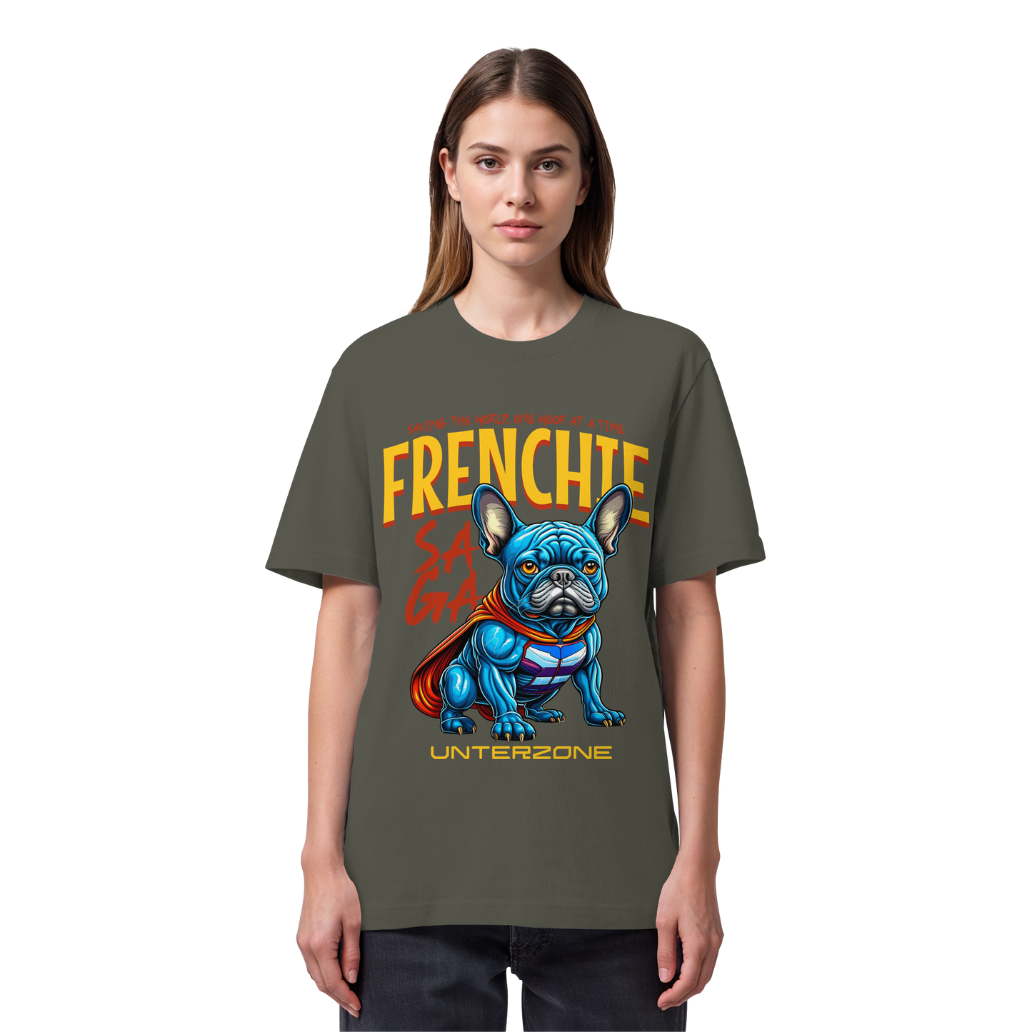 Unterzone Super French Bulldog - Organic Heavy Shirt
