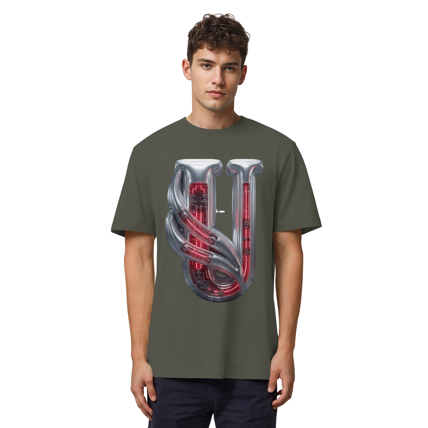 Unterzone Cyborg Logo - Organic Heavy Shirt