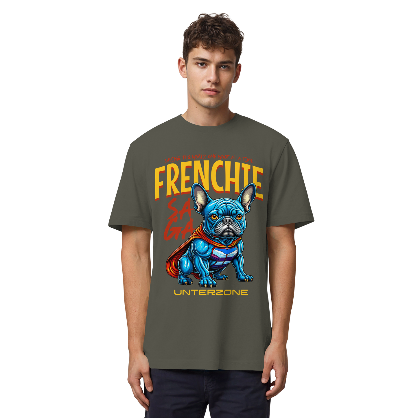 Unterzone Super French Bulldog - Organic Heavy Shirt