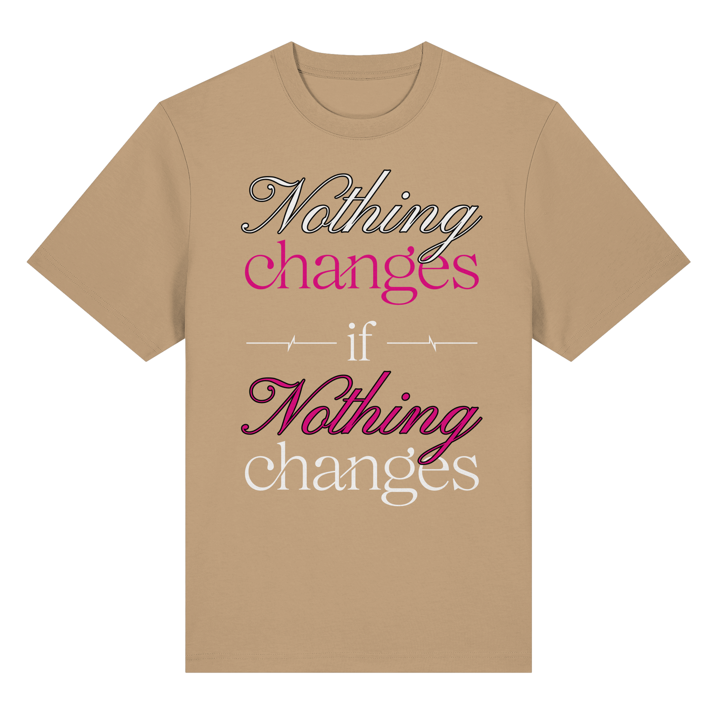 Unterzone Nothing Changes If Nothing Changes  - Organic Heavy Shirt
