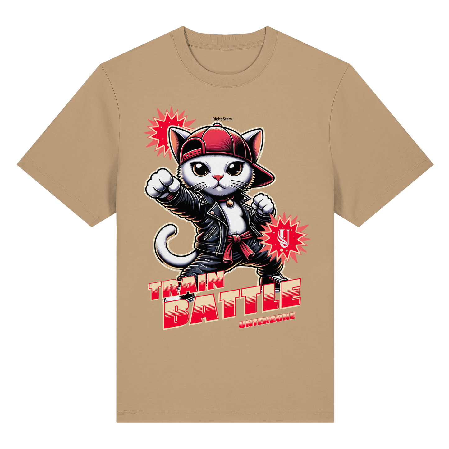 Unterzone Train Cat - Organic Heavy Shirt