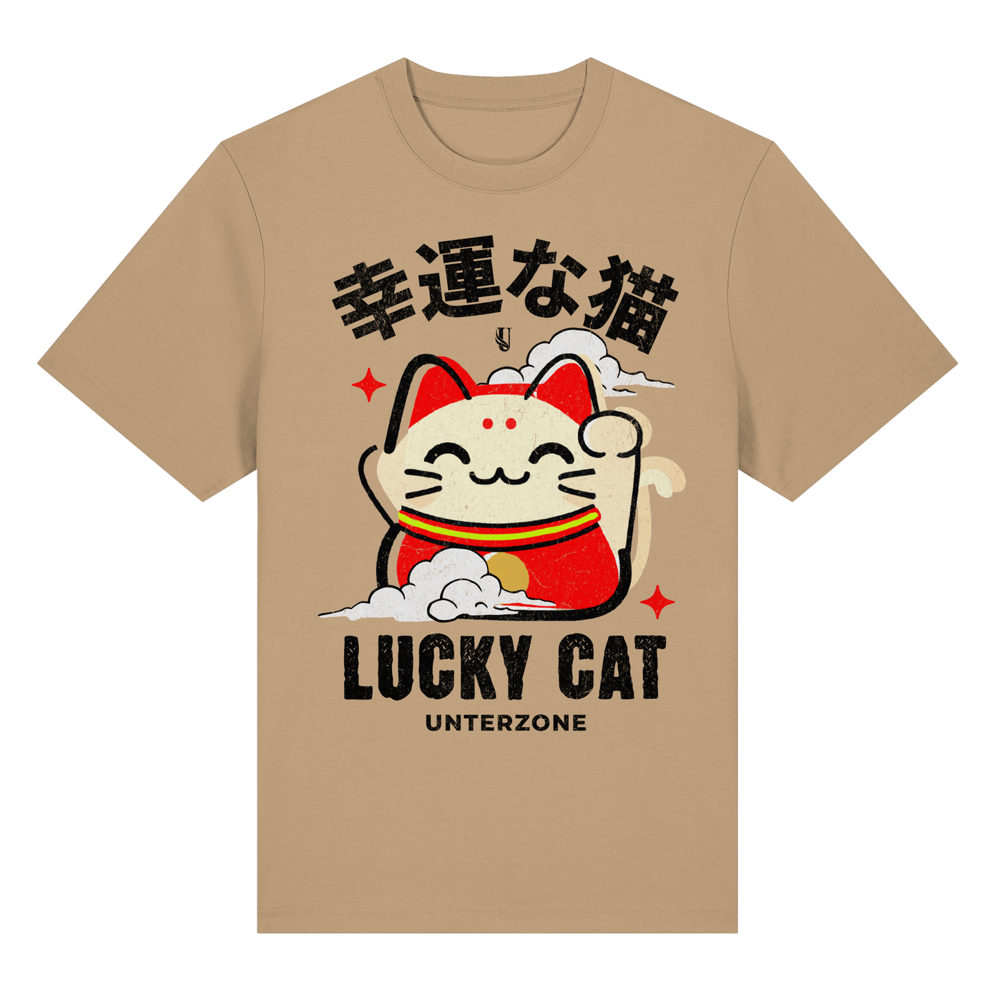 Unterzone Lucky Cat - Organic Heavy Shirt