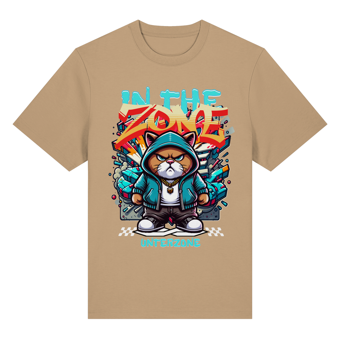 Unterzone Cat In The Zone - Organic Heavy Shirt