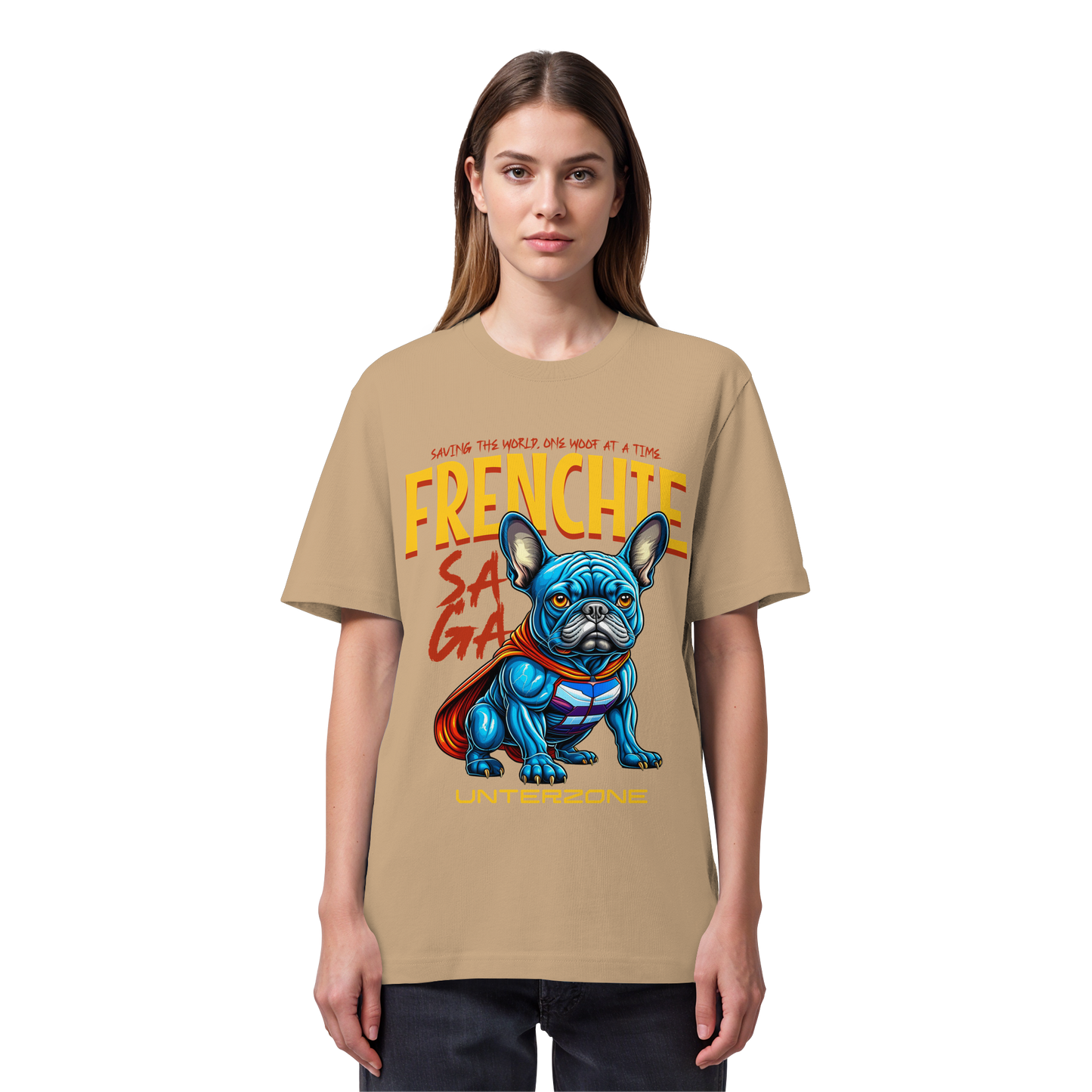 Unterzone Super French Bulldog - Organic Heavy Shirt