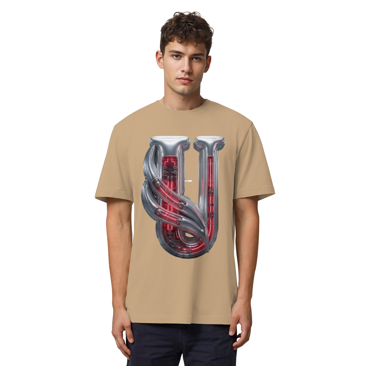 Unterzone Cyborg Logo - Organic Heavy Shirt