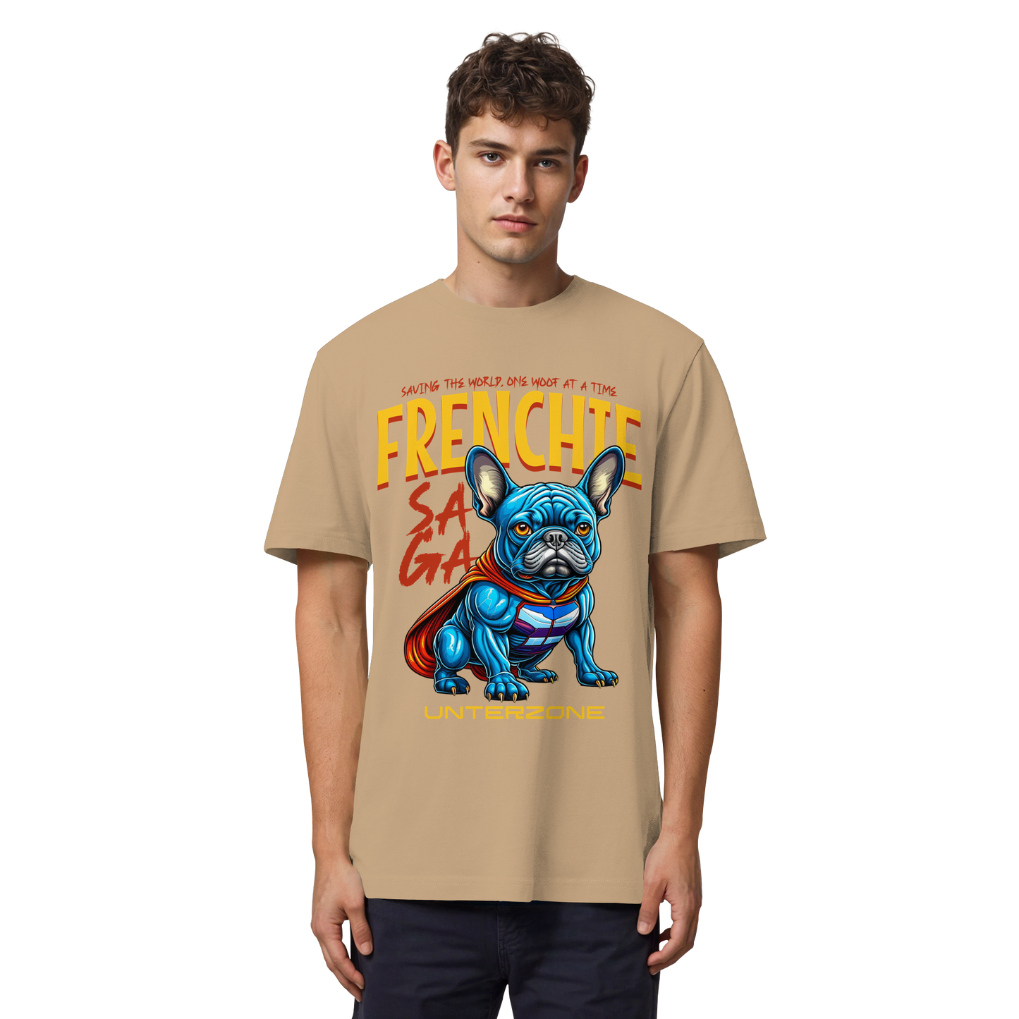 Unterzone Super French Bulldog - Organic Heavy Shirt
