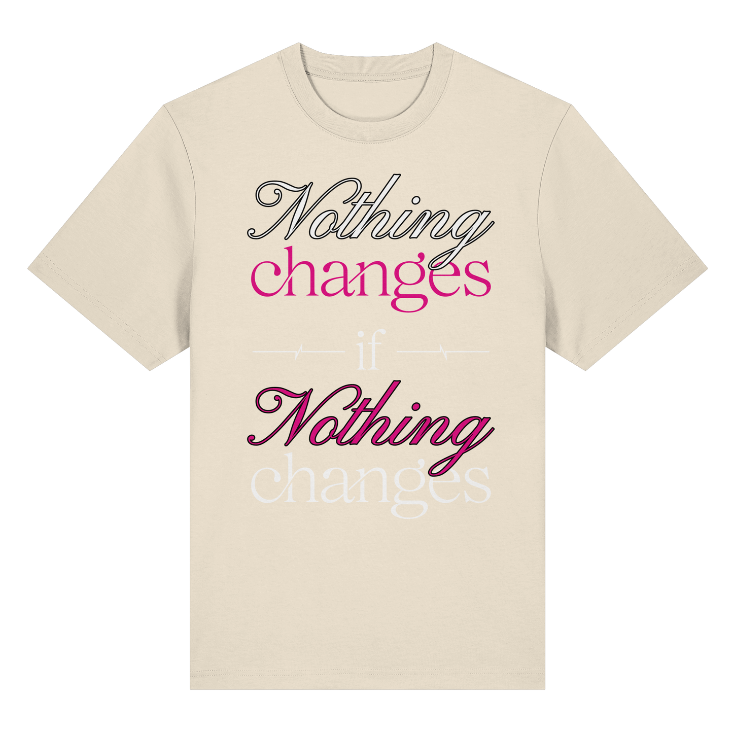 Unterzone Nothing Changes If Nothing Changes  - Organic Heavy Shirt