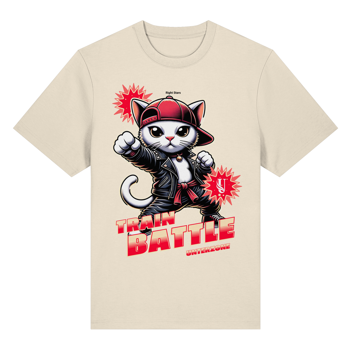 Unterzone Train Cat - Organic Heavy Shirt