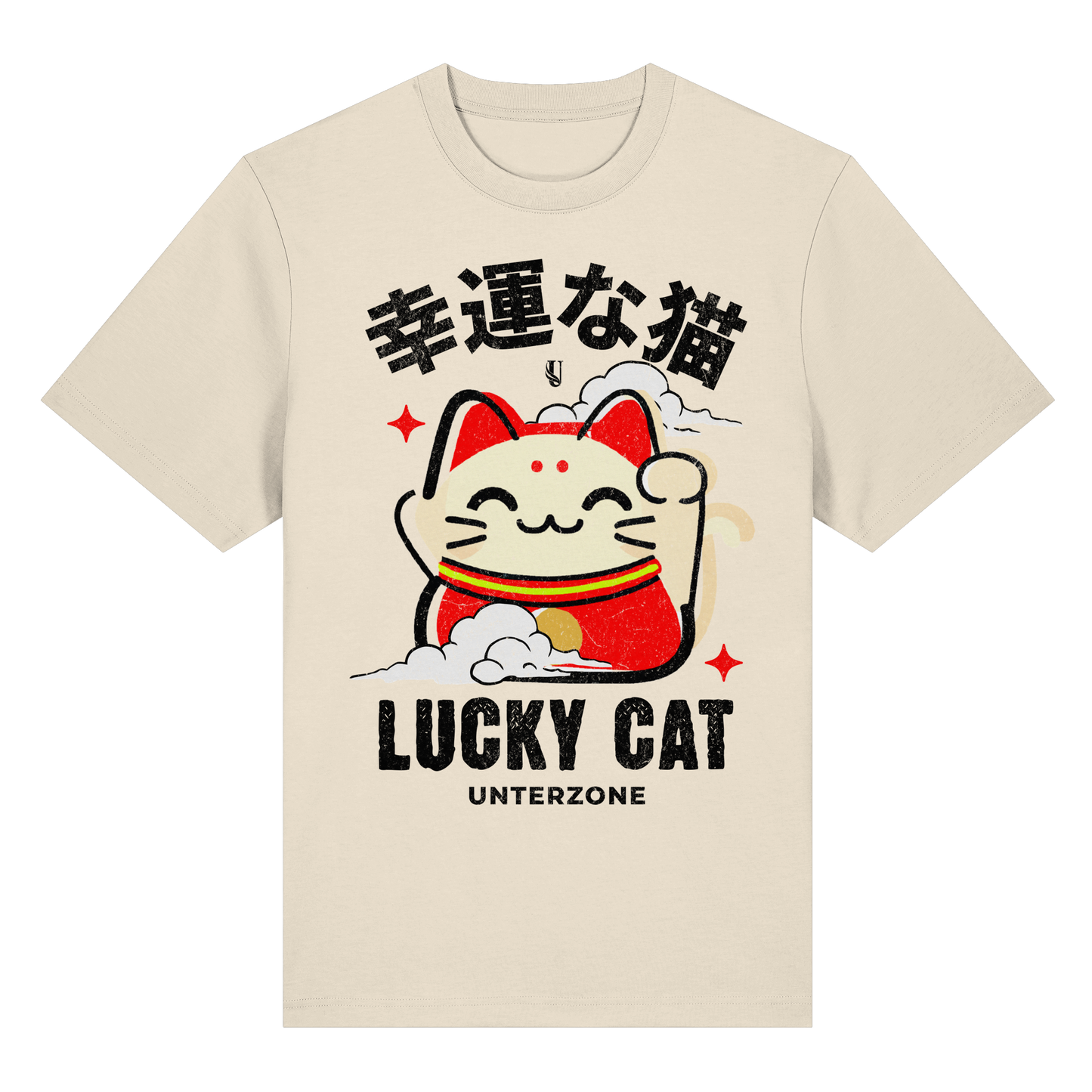 Unterzone Lucky Cat - Organic Heavy Shirt