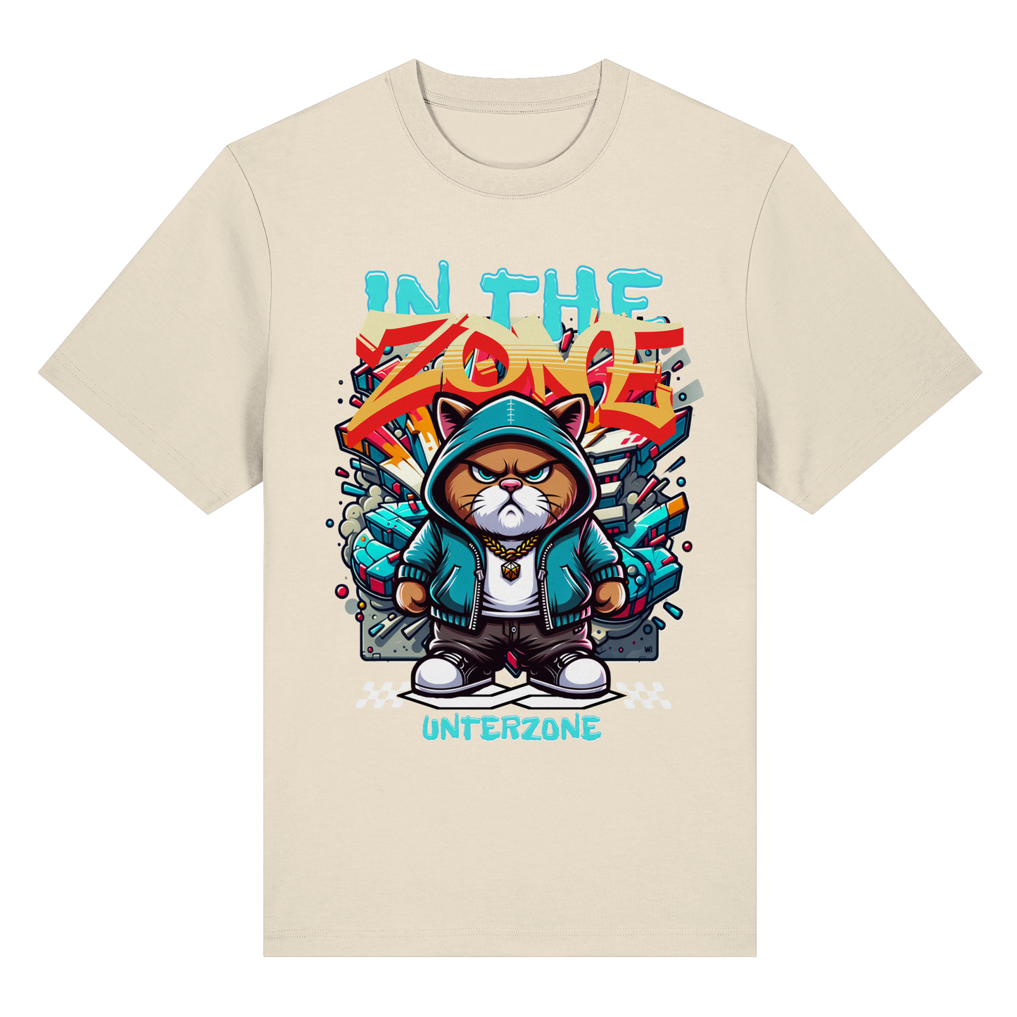 Unterzone Cat In The Zone - Organic Heavy Shirt