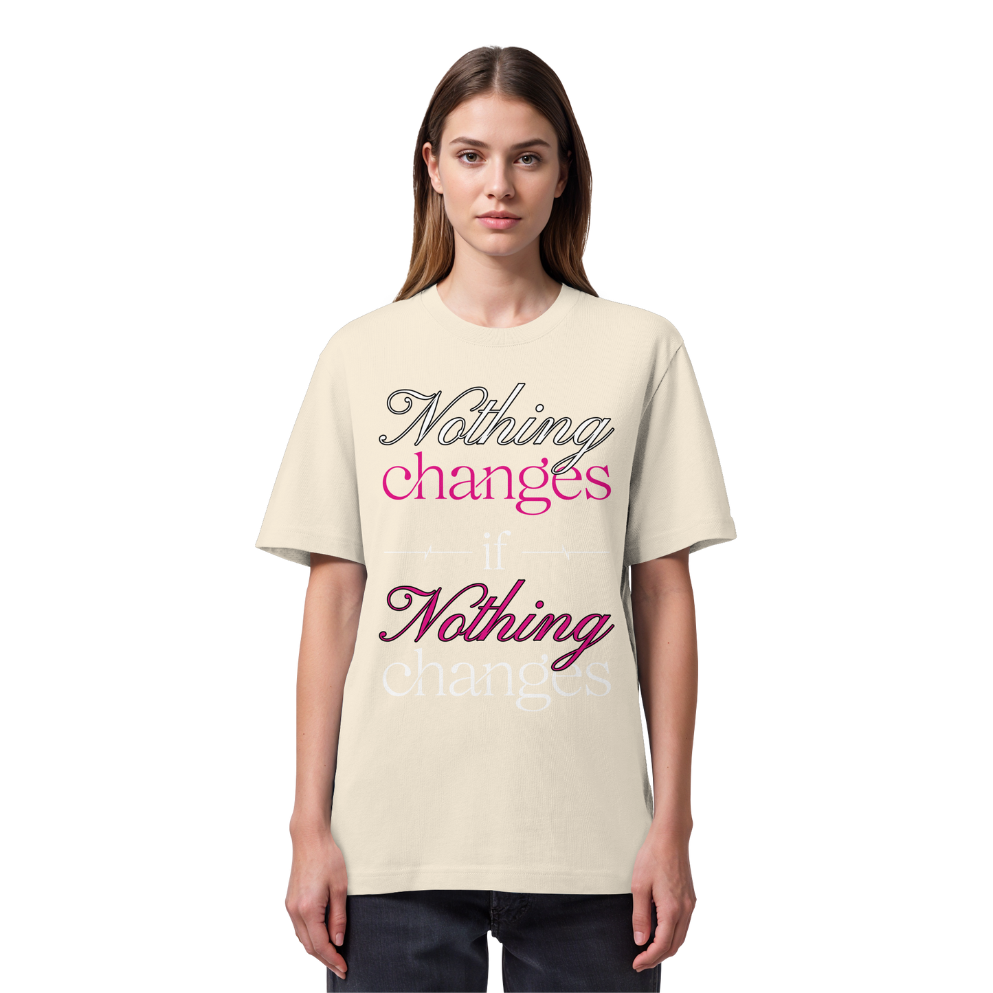 Unterzone Nothing Changes If Nothing Changes  - Organic Heavy Shirt